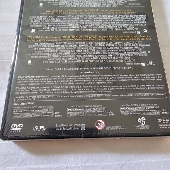 The Lord Of The Rings Theatrical Versions 3-Film Collection DVD - Picture 4 of 9